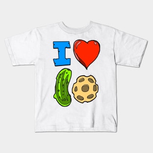I heart pickle ball in color Kids T-Shirt